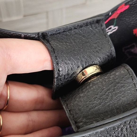 👉STEVE MADDEN BREECE BLK SATCHEL BAG W/ COLORFUL SCARF, STRAPS & POUCH ~VEGAN - Picture 6 of 11